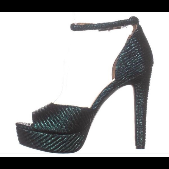 Green metallic heel 10 - Picture 2 of 6